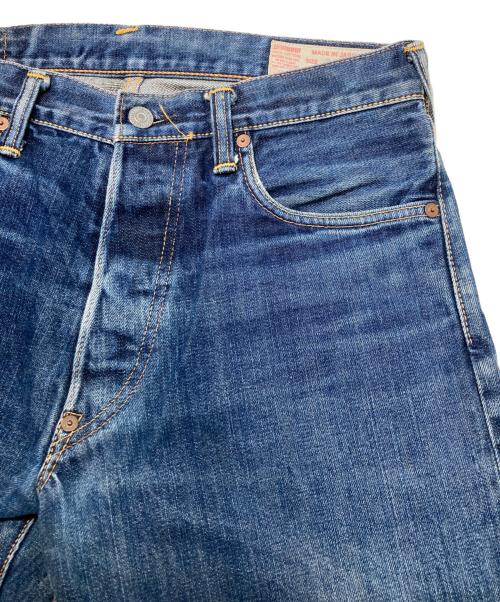 EVISU（エヴィス）EVISU (エヴィス) ダブルカモメ デニムパンツ インディゴ×イエロー サイズ:SIZE 31の古着・服飾アイテム
