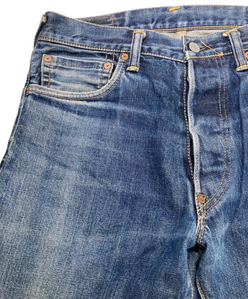 EVISU（エヴィス）EVISU (エヴィス) ダブルカモメ デニムパンツ インディゴ×イエロー サイズ:SIZE 31の古着・服飾アイテム