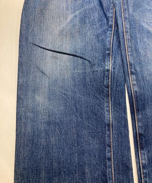 EVISU（エヴィス）EVISU (エヴィス) ダブルカモメ デニムパンツ インディゴ×イエロー サイズ:SIZE 31の古着・服飾アイテム