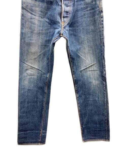 EVISU（エヴィス）EVISU (エヴィス) ダブルカモメ デニムパンツ インディゴ×イエロー サイズ:SIZE 31の古着・服飾アイテム