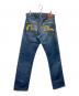 EVISU (エヴィス) ダブルカモメ デニムパンツ インディゴ×イエロー サイズ:SIZE 31：15000円