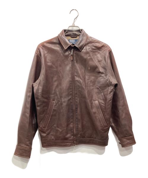POLO RALPH LAUREN（ポロ・ラルフローレン）POLO RALPH LAUREN (ポロ・ラルフローレン) レザースイングトップ ブラウン サイズ:Sの古着・服飾アイテム