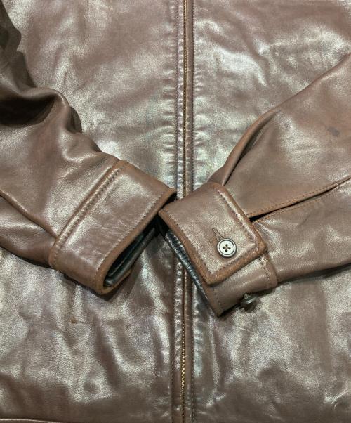 POLO RALPH LAUREN（ポロ・ラルフローレン）POLO RALPH LAUREN (ポロ・ラルフローレン) レザースイングトップ ブラウン サイズ:Sの古着・服飾アイテム