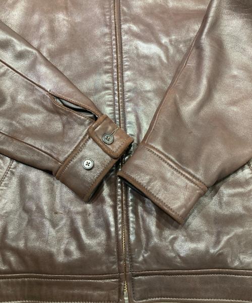 POLO RALPH LAUREN（ポロ・ラルフローレン）POLO RALPH LAUREN (ポロ・ラルフローレン) レザースイングトップ ブラウン サイズ:Sの古着・服飾アイテム