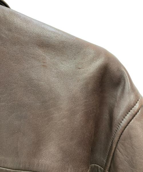 POLO RALPH LAUREN（ポロ・ラルフローレン）POLO RALPH LAUREN (ポロ・ラルフローレン) レザースイングトップ ブラウン サイズ:Sの古着・服飾アイテム