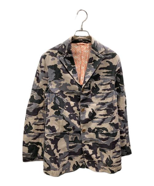 YAMANE DELUXE（ヤマネ）YAMANE DELUXE (ヤマネ) 迷彩 3Bジャケット カーキ サイズ:2の古着・服飾アイテム