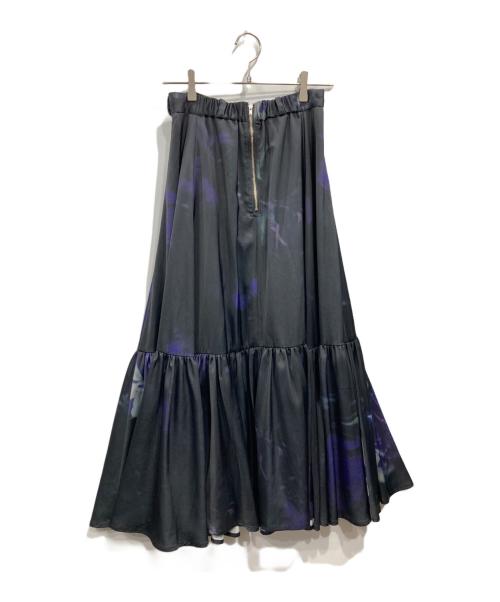 HARE（ハレ）HARE (ハレ) Vague Flowerスカート ブラック×パープル サイズ:FREEの古着・服飾アイテム