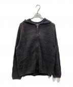 thisisneverthatディスイズネバーザット）の古着「Crochet Knit Zip Hoodie」｜ブラウン