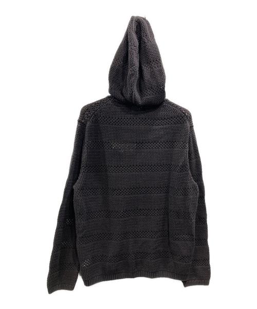 thisisneverthat（ディスイズネバーザット）thisisneverthat (ディスイズネバーザット) Crochet Knit Zip Hoodie ブラウン サイズ:M 未使用品の古着・服飾アイテム
