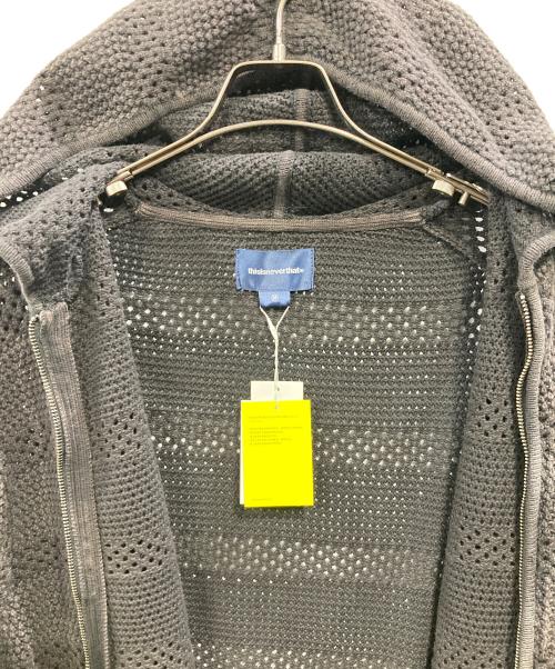 thisisneverthat（ディスイズネバーザット）thisisneverthat (ディスイズネバーザット) Crochet Knit Zip Hoodie ブラウン サイズ:M 未使用品の古着・服飾アイテム