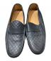中古・古着 GUCCI (グッチ) マイクログッチシマ ドライビングシューズ ブラック サイズ:9：20000円