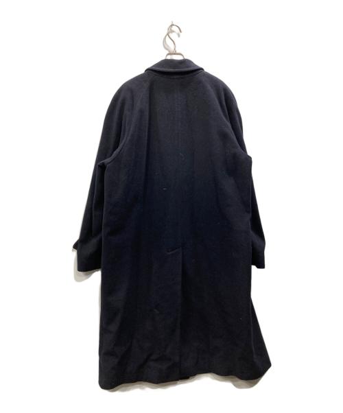 Burberry's（バーバリーズ）Burberry's (バーバリーズ) WOOL&CASHMERE ノヴァチェックライニング メルトンステンカラーコート ネイビー サイズ:不明の古着・服飾アイテム