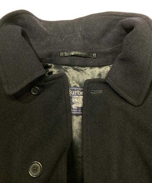 Burberry's（バーバリーズ）Burberry's (バーバリーズ) WOOL&CASHMERE ノヴァチェックライニング メルトンステンカラーコート ネイビー サイズ:不明の古着・服飾アイテム