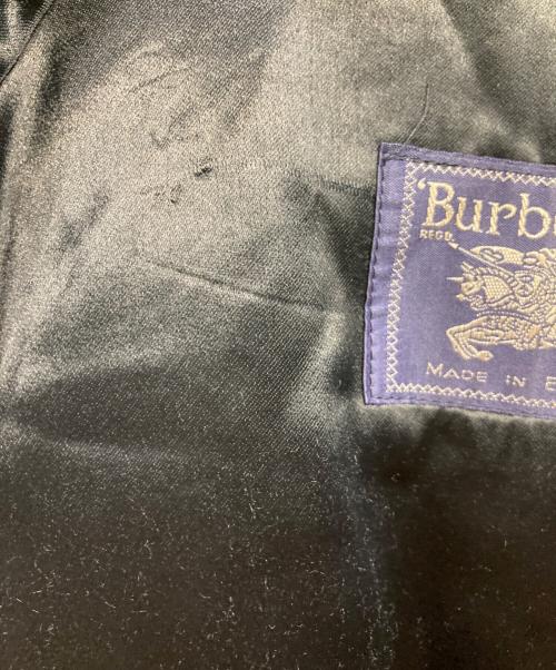 Burberry's（バーバリーズ）Burberry's (バーバリーズ) WOOL&CASHMERE ノヴァチェックライニング メルトンステンカラーコート ネイビー サイズ:不明の古着・服飾アイテム