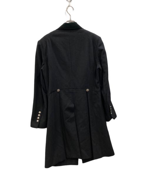 Vivienne Westwood man（ヴィヴィアン ウェストウッド マン）Vivienne Westwood man (ヴィヴィアン ウェストウッド マン) 6連オーブボタン ウールカシミヤ チェスターコート ブラック サイズ:46の古着・服飾アイテム
