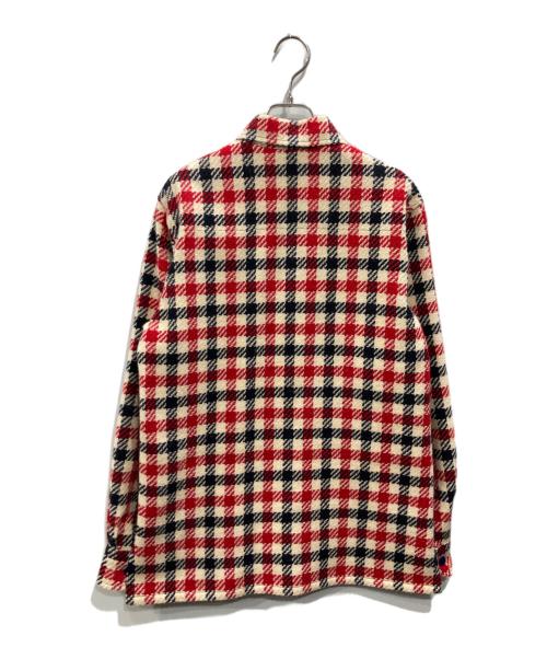 agnes b homme（アニエスベーオム）agnes b homme (アニエスベーオム) CASQUETTE チェック シャツジャケット レッド サイズ:36の古着・服飾アイテム
