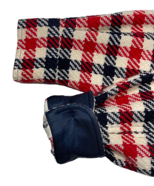 agnes b homme（アニエスベーオム）agnes b homme (アニエスベーオム) CASQUETTE チェック シャツジャケット レッド サイズ:36の古着・服飾アイテム