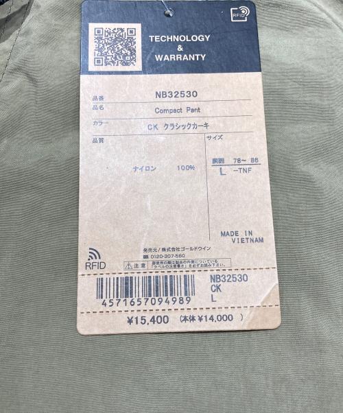 THE NORTH FACE（ザ ノース フェイス）THE NORTH FACE (ザ ノース フェイス) Compact Pant クラシックカーキ サイズ:L 未使用品の古着・服飾アイテム