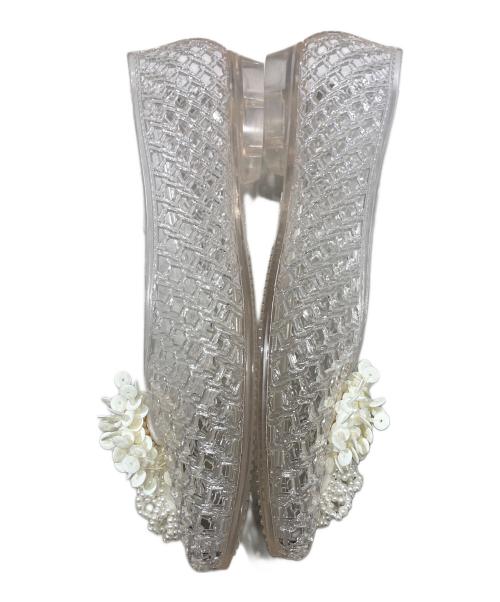 HEAVENLY JELLY（ヘブンリージェリー）HEAVENLY JELLY (ヘブンリージェリー) VOW クリア メッシュ フラットシューズ クリア サイズ:24の古着・服飾アイテム