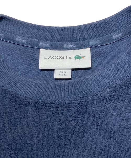 LACOSTE（ラコステ）LACOSTE (ラコステ) ベルベット スウェード/スウェットシャツ ネイビー サイズ:US　Sの古着・服飾アイテム