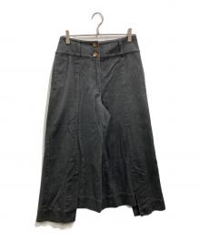 Vivienne Westwood RED LABEL（ヴィヴィアンウエストウッドレッドレーベル）の古着「オーブボタン アシンメトリーデニム」｜グレー
