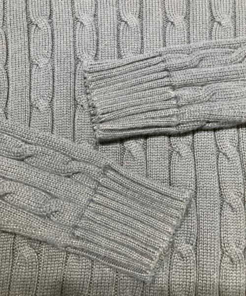 POLO RALPH LAUREN（ポロ・ラルフローレン）POLO RALPH LAUREN (ポロ・ラルフローレン) コットンケーブルニット ネイビー サイズ:Mの古着・服飾アイテム