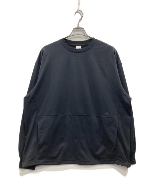 +PHENIX（プラスフェニックス）+PHENIX (プラスフェニックス) DRAWSTRING LONG SLEEVE TEE ブラック サイズ:Lの古着・服飾アイテム