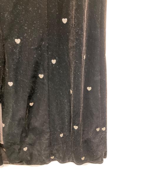 et. UNiVER（エト・ユニヴェール）et. UNiVER (エト・ユニヴェール) Sweetheart velour dress ブラウン サイズ:Mの古着・服飾アイテム