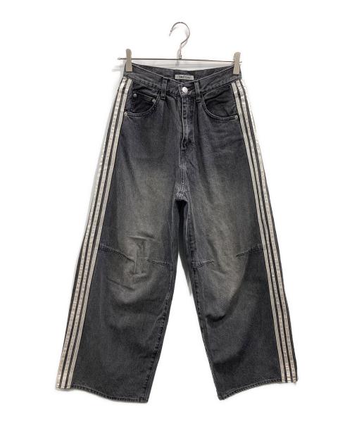 THE TOE（ザ・トゥー）THE TOE (ザ・トゥー) EMIRATES TRACK DENIM PANTS グレー サイズ:Sの古着・服飾アイテム