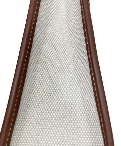 BURBERRY（バーバリー）BURBERRY (バーバリー) マイクロ フランシストート LS TB PHONE TOTE アイボリー×ブラウンの古着・服飾アイテム