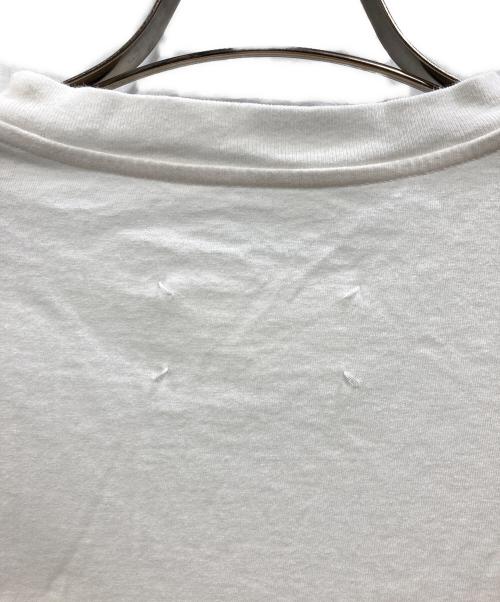 Maison Margiela（メゾンマルジェラ）Maison Margiela (メゾンマルジェラ) フラワーMM エンブロイダード コットンTシャツ ホワイト サイズ:Lの古着・服飾アイテム