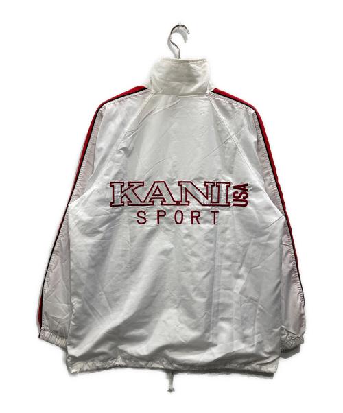KARL KANI（カールカナイ）KARL KANI (カールカナイ) ジップアップジャケット ホワイト サイズ:Lの古着・服飾アイテム