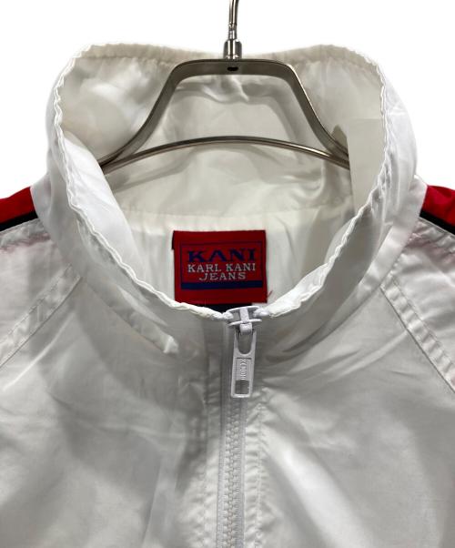KARL KANI（カールカナイ）KARL KANI (カールカナイ) ジップアップジャケット ホワイト サイズ:Lの古着・服飾アイテム