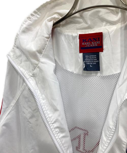 KARL KANI（カールカナイ）KARL KANI (カールカナイ) ジップアップジャケット ホワイト サイズ:Lの古着・服飾アイテム
