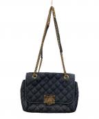 MICHAEL MICHAEL KORSマイケル マイケルコース）の古着「VIVIANNE MD Quilted Denim Shoulder」｜ネイビー