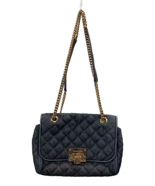MICHAEL MICHAEL KORS（マイケル マイケルコース）MICHAEL MICHAEL KORS (マイケル マイケルコース) VIVIANNE MD Quilted Denim Shoulder ネイビーの古着・服飾アイテム