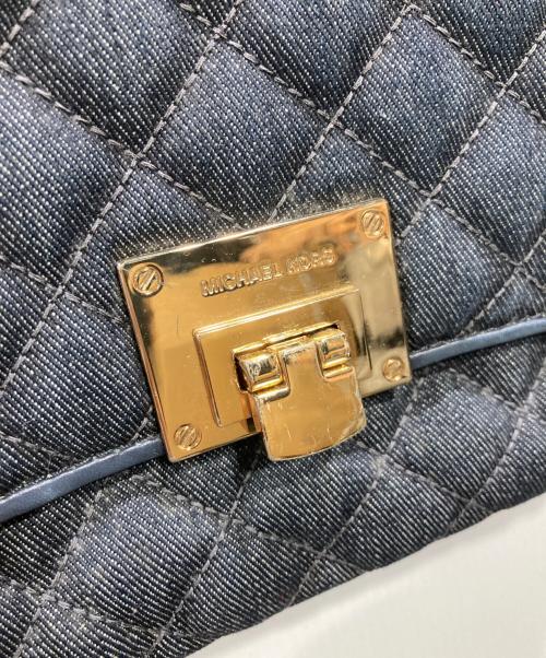 MICHAEL MICHAEL KORS（マイケル マイケルコース）MICHAEL MICHAEL KORS (マイケル マイケルコース) VIVIANNE MD Quilted Denim Shoulder ネイビーの古着・服飾アイテム