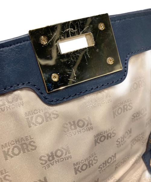 MICHAEL MICHAEL KORS（マイケル マイケルコース）MICHAEL MICHAEL KORS (マイケル マイケルコース) VIVIANNE MD Quilted Denim Shoulder ネイビーの古着・服飾アイテム