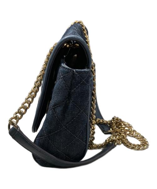 MICHAEL MICHAEL KORS（マイケル マイケルコース）MICHAEL MICHAEL KORS (マイケル マイケルコース) VIVIANNE MD Quilted Denim Shoulder ネイビーの古着・服飾アイテム