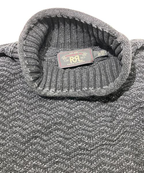 RRL（ダブルアールエル）RRL (ダブルアールエル) Black Indigo Roll Neck Sweater ブラック サイズ:Sの古着・服飾アイテム