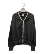 BLACK COMME des GARCONSブラックコムデギャルソン）の古着「ラインドカーディガン」｜ブラック