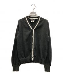 BLACK COMME des GARCONS（ブラックコムデギャルソン）の古着「ラインドカーディガン」｜ブラック