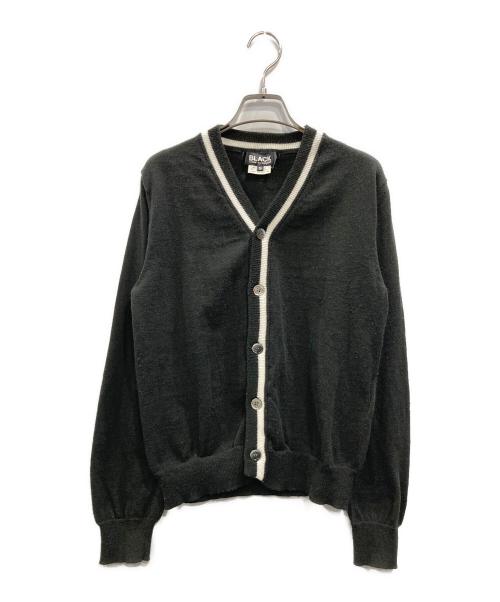 BLACK COMME des GARCONS（ブラックコムデギャルソン）BLACK COMME des GARCONS (ブラックコムデギャルソン) ラインドカーディガン ブラック サイズ:Sの古着・服飾アイテム