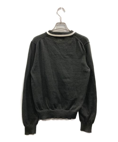BLACK COMME des GARCONS（ブラックコムデギャルソン）BLACK COMME des GARCONS (ブラックコムデギャルソン) ラインドカーディガン ブラック サイズ:Sの古着・服飾アイテム