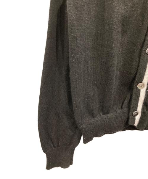 BLACK COMME des GARCONS（ブラックコムデギャルソン）BLACK COMME des GARCONS (ブラックコムデギャルソン) ラインドカーディガン ブラック サイズ:Sの古着・服飾アイテム