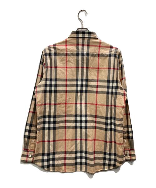 BURBERRY LONDON（バーバリーロンドン）BURBERRY LONDON (バーバリーロンドン) メガチェック レギュラーカラーシャツ ベージュ サイズ:Lの古着・服飾アイテム