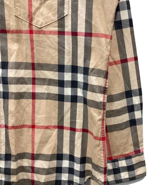 BURBERRY LONDON（バーバリーロンドン）BURBERRY LONDON (バーバリーロンドン) メガチェック レギュラーカラーシャツ ベージュ サイズ:Lの古着・服飾アイテム