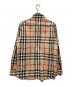 BURBERRY LONDON (バーバリーロンドン) メガチェック レギュラーカラーシャツ ベージュ サイズ:L：15000円