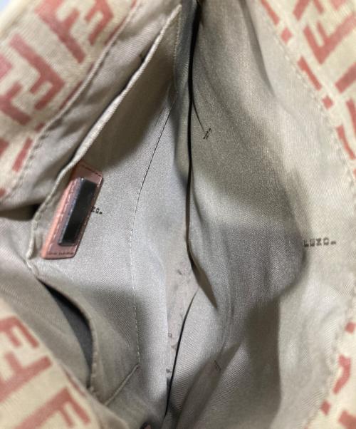FENDI（フェンディ）FENDI (フェンディ) ズッキーノ キャンバス ショルダーバッグ ピンクの古着・服飾アイテム