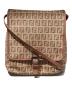 FENDI（フェンディ）の古着「ズッキーノ キャンバス ショルダーバッグ」｜ピンク